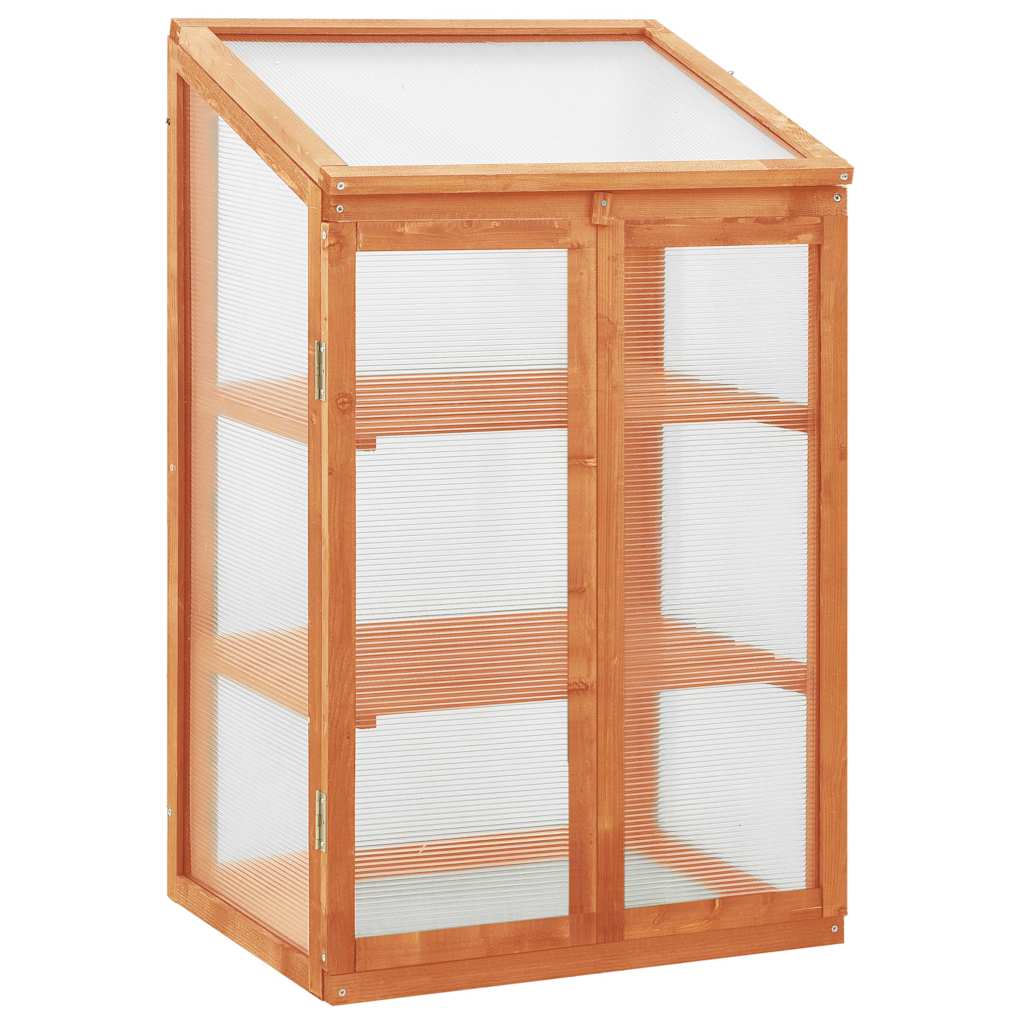vidaXL växthus granträ 60 × 45 cm