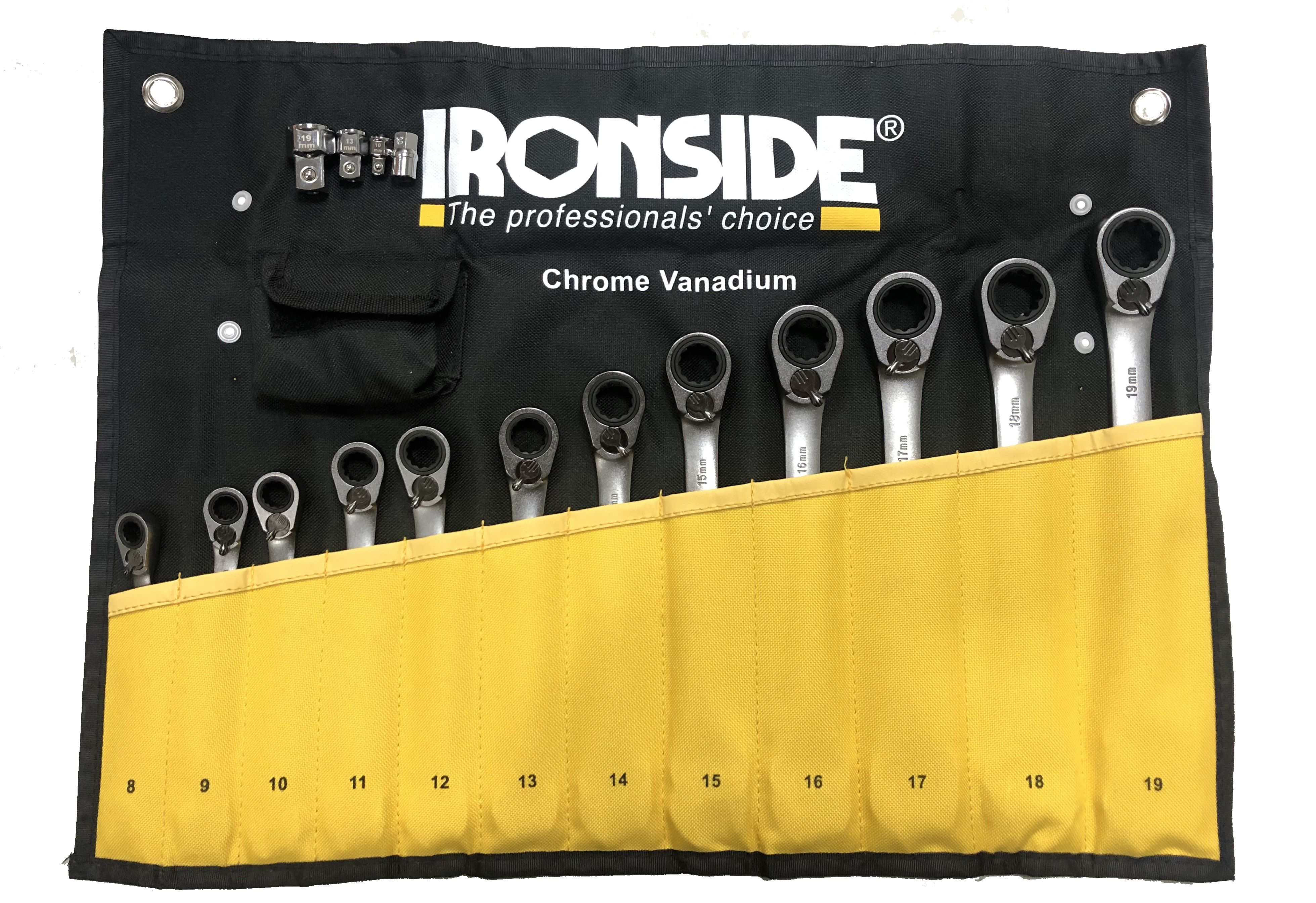 Ironside 71329239 spärrkombinyckelsats 8–19 mm