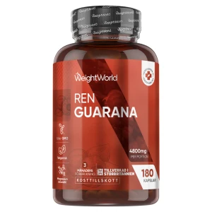 WeightWorld Ren Guarana 4800 mg, 180 kapslar