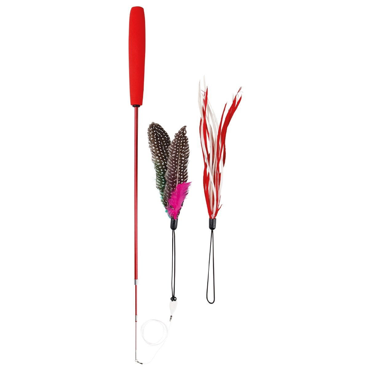 Trixie Kattspö med fjädrar 40–98 cm