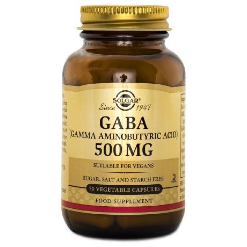 Solgar GABA 500 mg, 50 kapslar