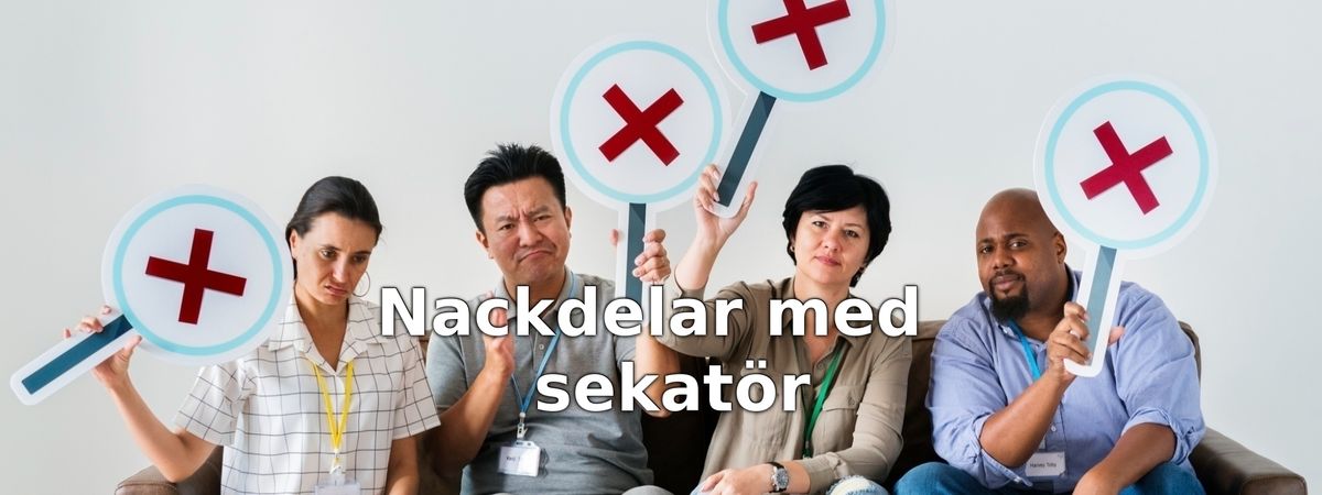 Nackdelar med sekatörer