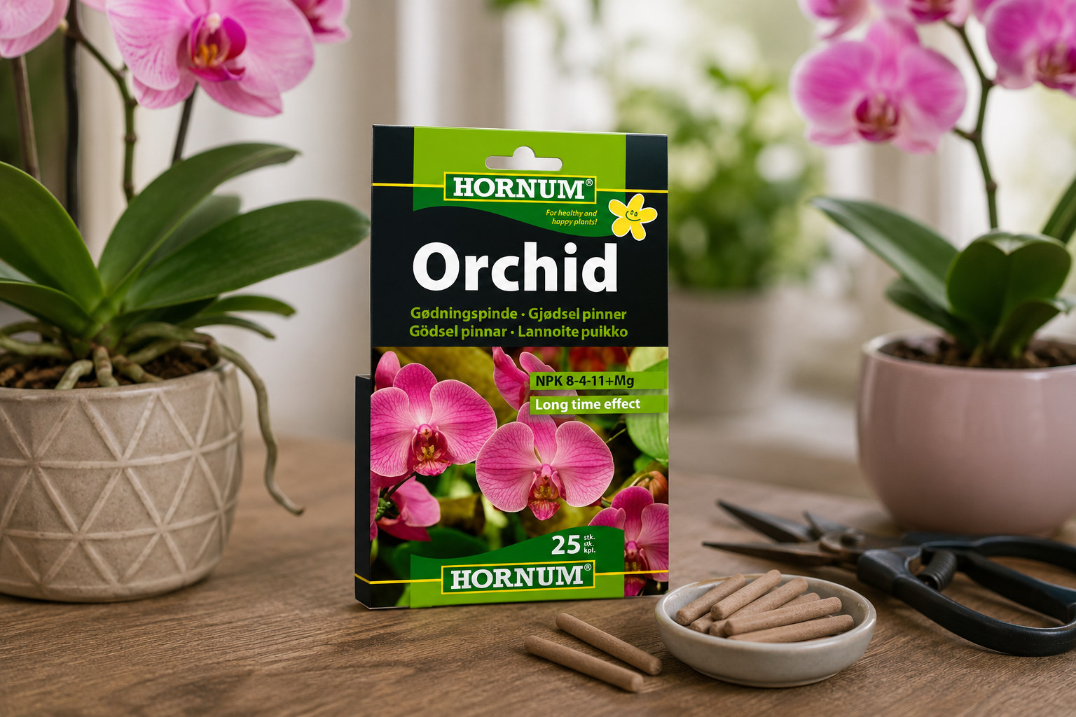 Hornum Näringspinnar till orkidé 25 st