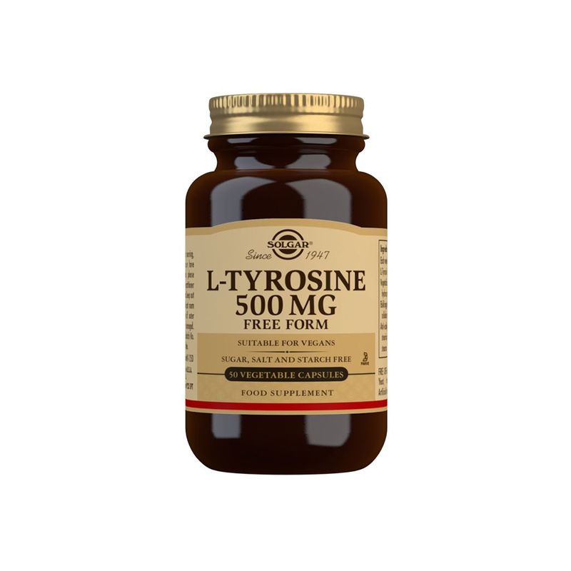 Solgar L-Tyrosine 500 mg, 50 kapslar