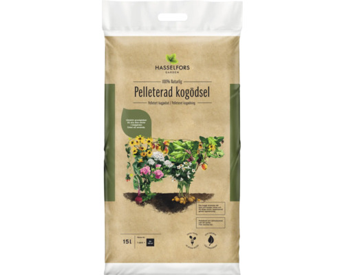 Hasselfors Garden Kogödsel Pelleterad 15 L