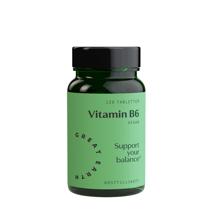 Great Earth Vitamin B6 12 mg, 120 tabletter