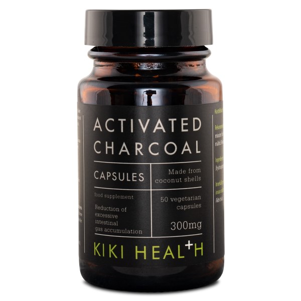 Kiki Health Activated Charcoal Caps, 50 kapslar