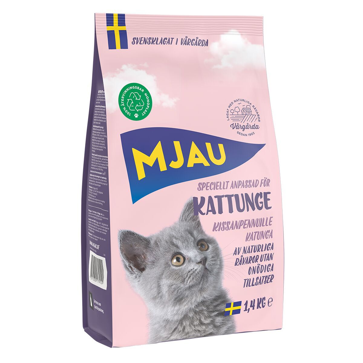 Mjau Kattunge torrfoder 1,4 kg