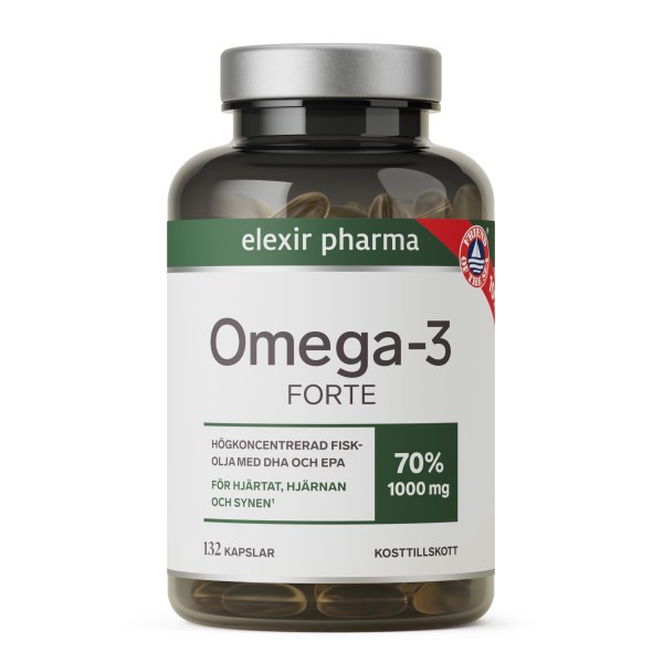 Elexir Pharma Omega-3 Forte 132 kapslar