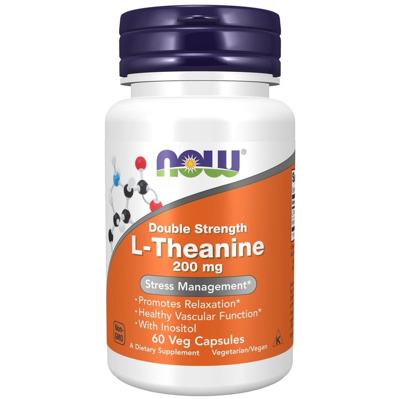 NOW Theanine 200 mg (60 kapslar)