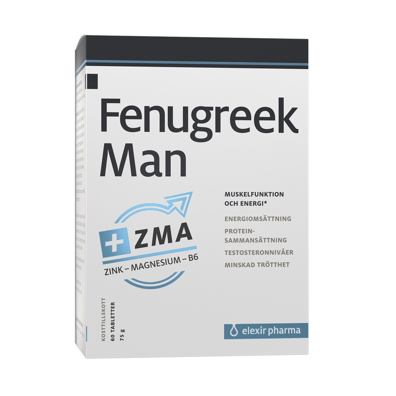 Elexir Pharma Fenugreek Man, 60 tabletter