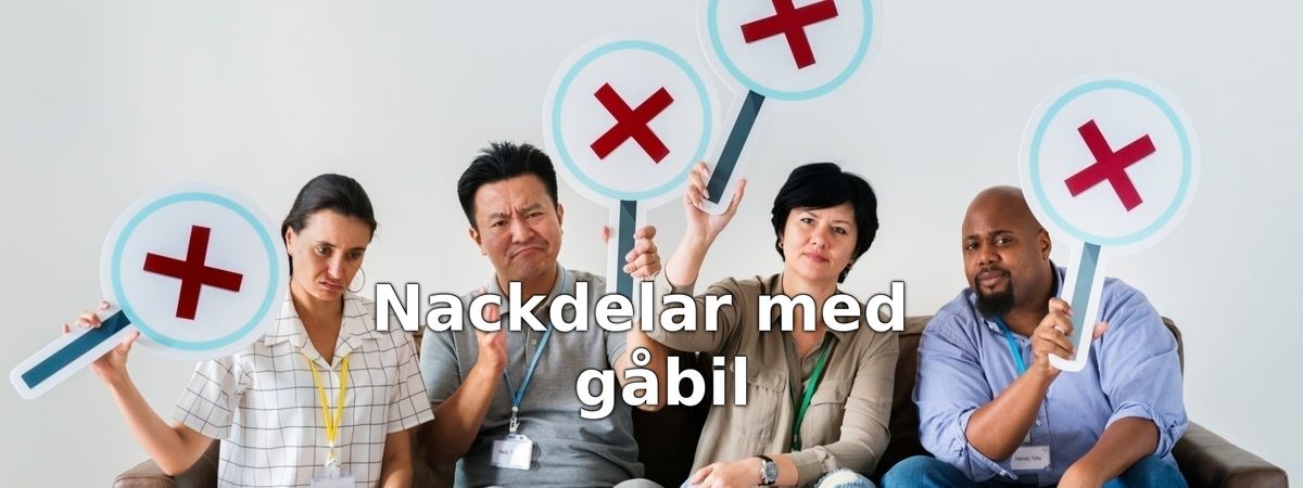 Nackdelar med gåbilar