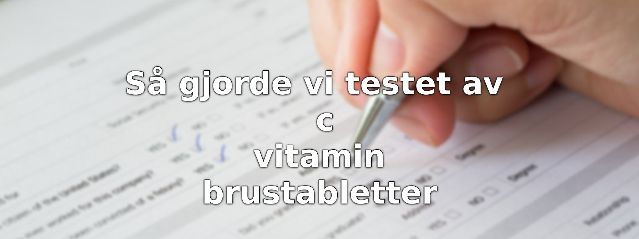 Så har vi jämfört C-vitamin brustabletter