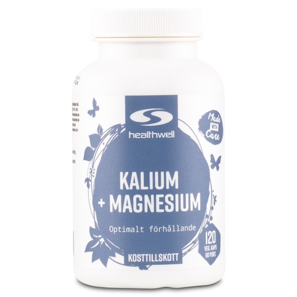 Healthwell Kalium+Magnesium 120 kapslar