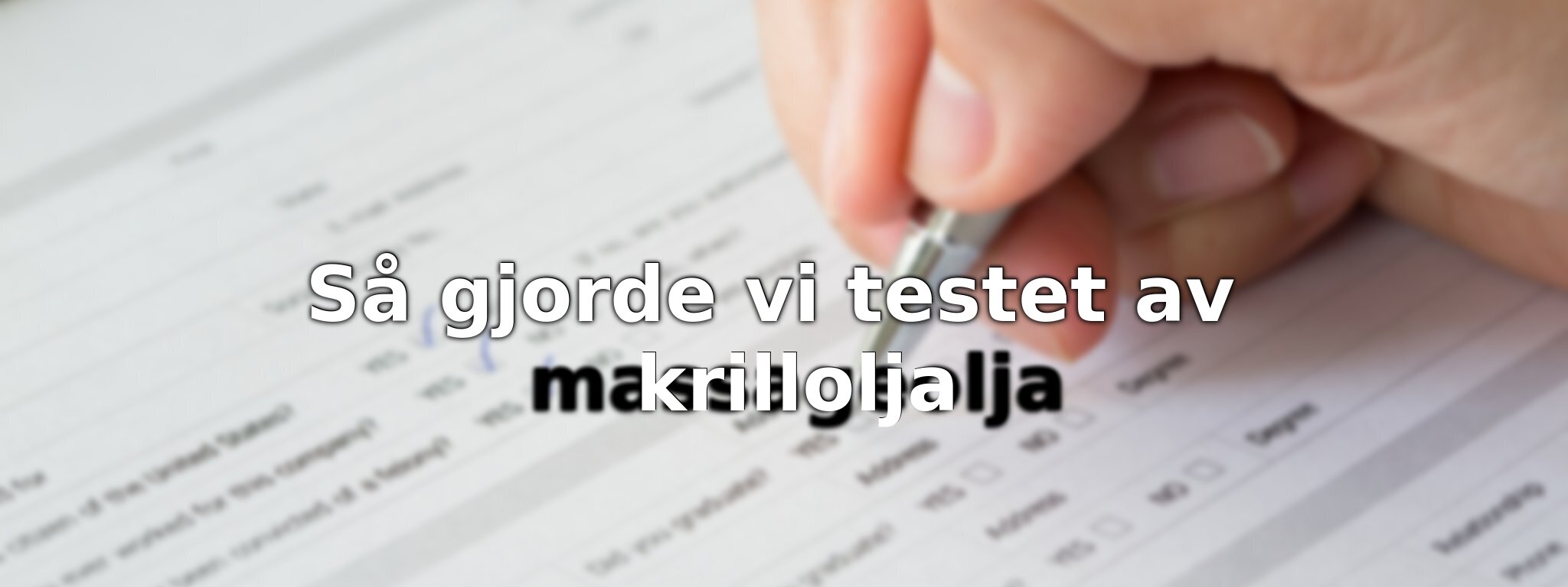 Så har vi jämfört krillolja