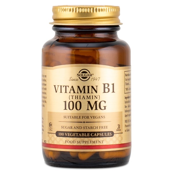 Solgar Vitamin B1 100 mg (100 kapslar)