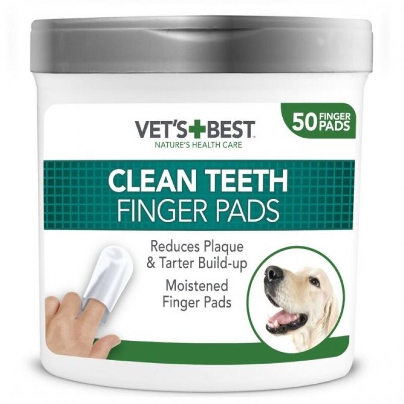 Vet's Best Clean Teeth Finger Pads 50-pack