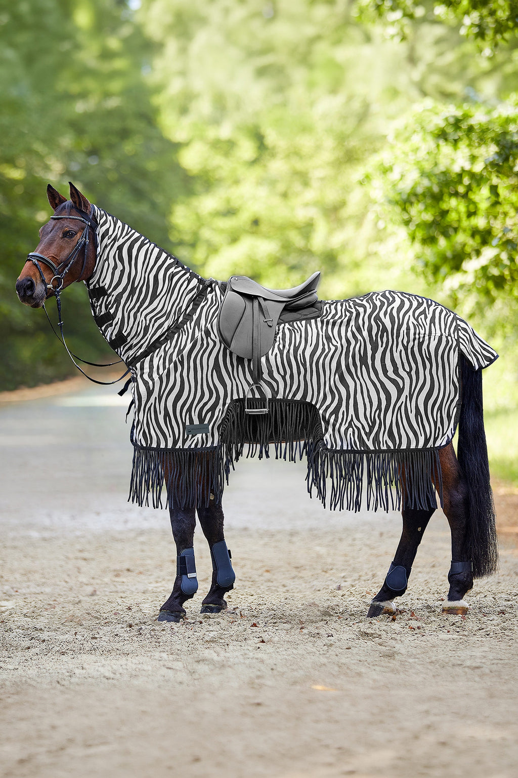Waldhausen Zebra med sadelutskärning och fransar