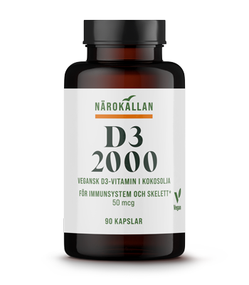 Närokällan D3-vitamin 2000 IE Vegan, 90 kapslar