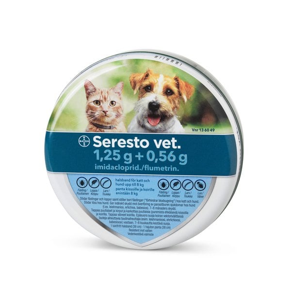 Seresto vet. för hund och katt upp till 8 kg (38 cm)