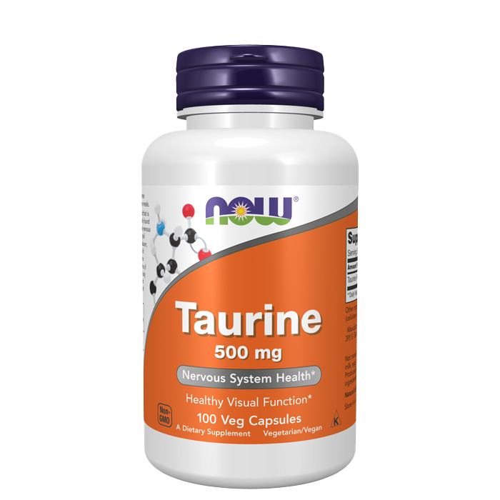NOW Foods Taurine 500 mg 100 kapslar