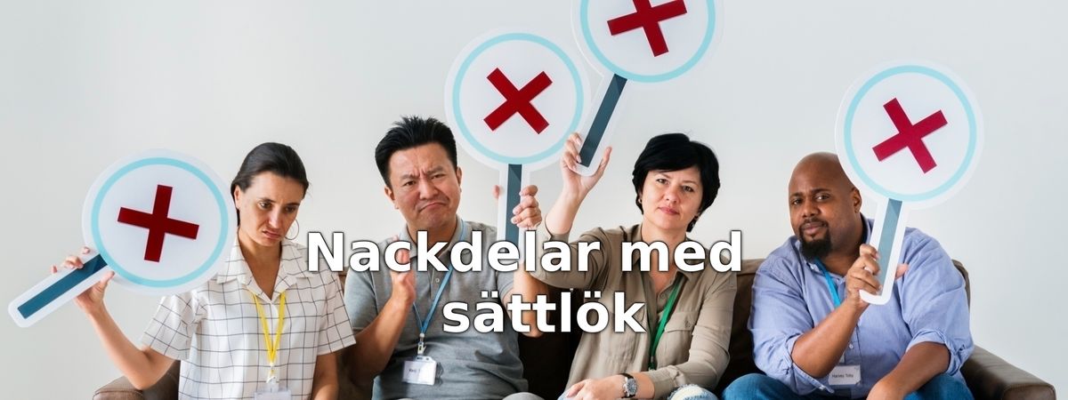 Nackdelar med sättlök