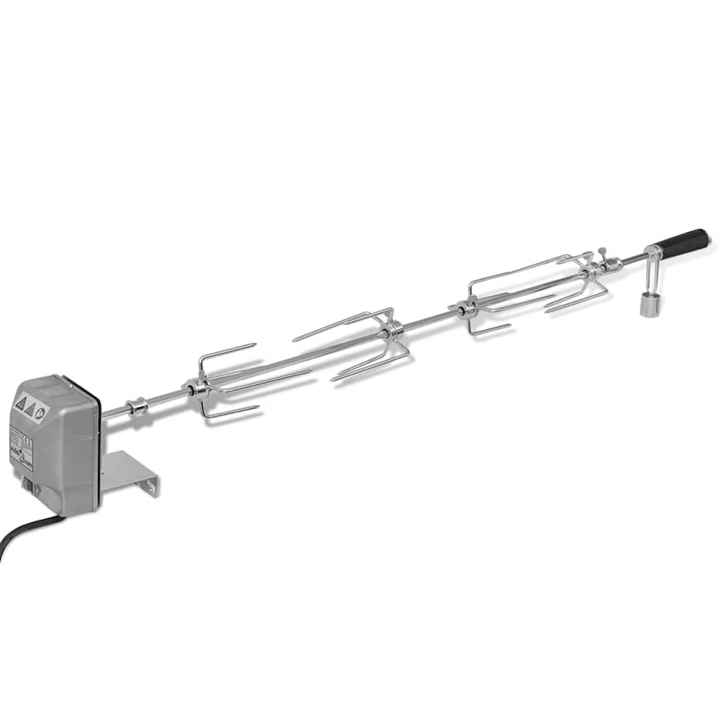 vidaXL Grillspett med motor 1000 mm