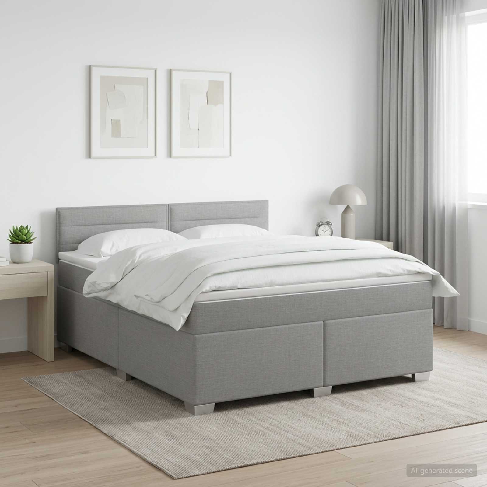 vidaXL Kontinentalsäng med madrass 160x200 cm