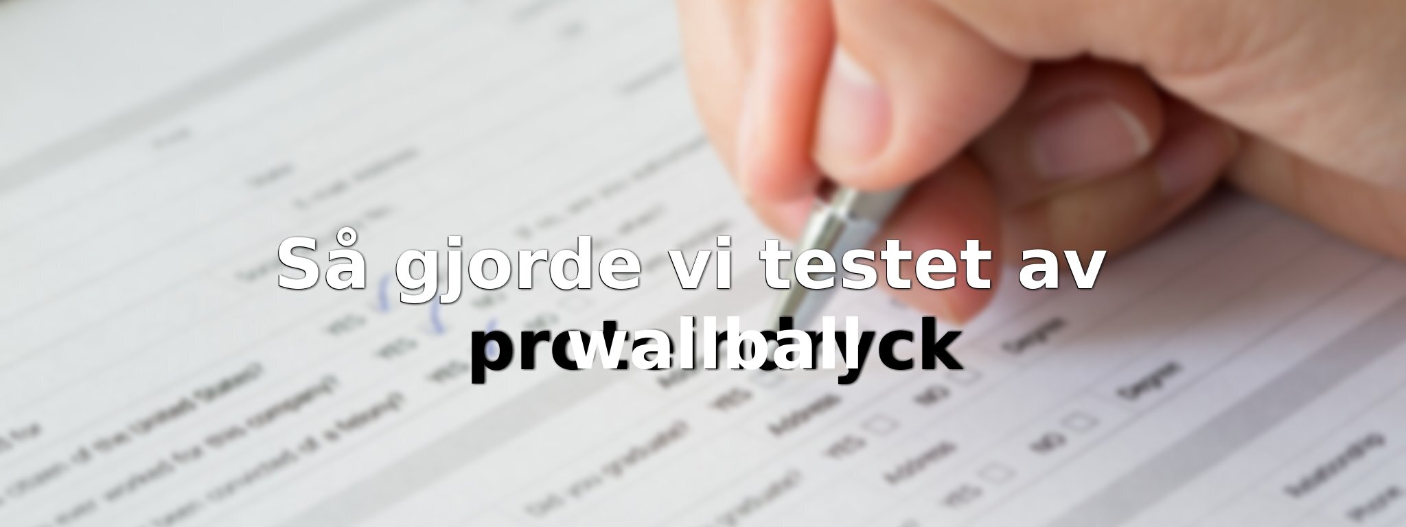 Så har vi jämfört wallballs