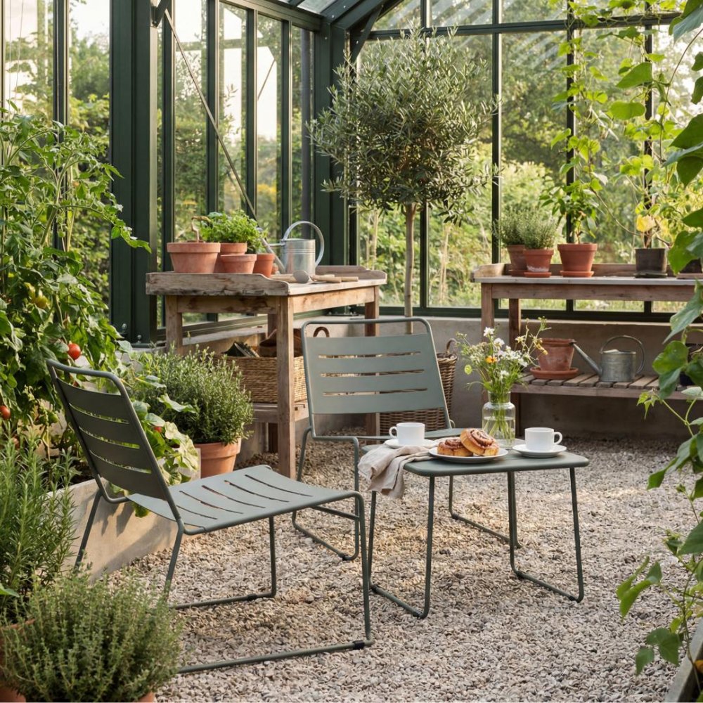Bedly Hjalmar caféset i stål