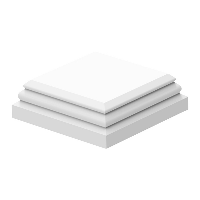 Jabo Stolplock Arnö grundmålad gran 125×125×40 mm