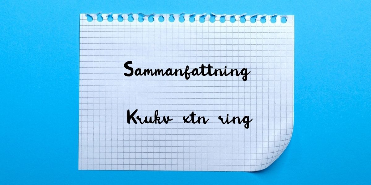Sammanfattning