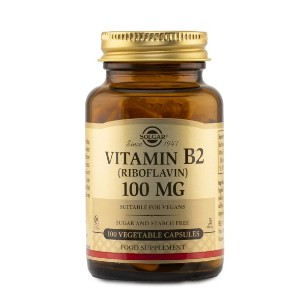 Solgar Vitamin B2 100 mg 100 kapslar