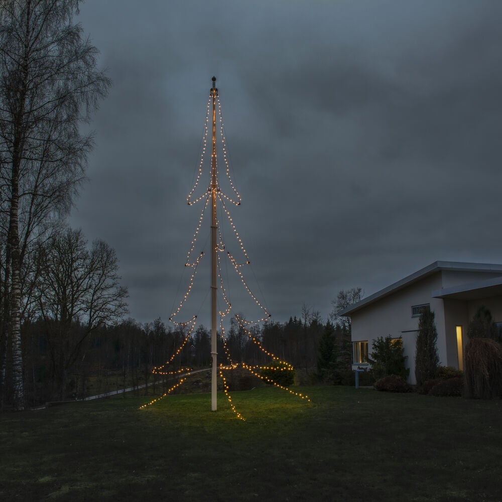 Konstsmide Flaggstångsslinga 3x136 LED (13,5 m)