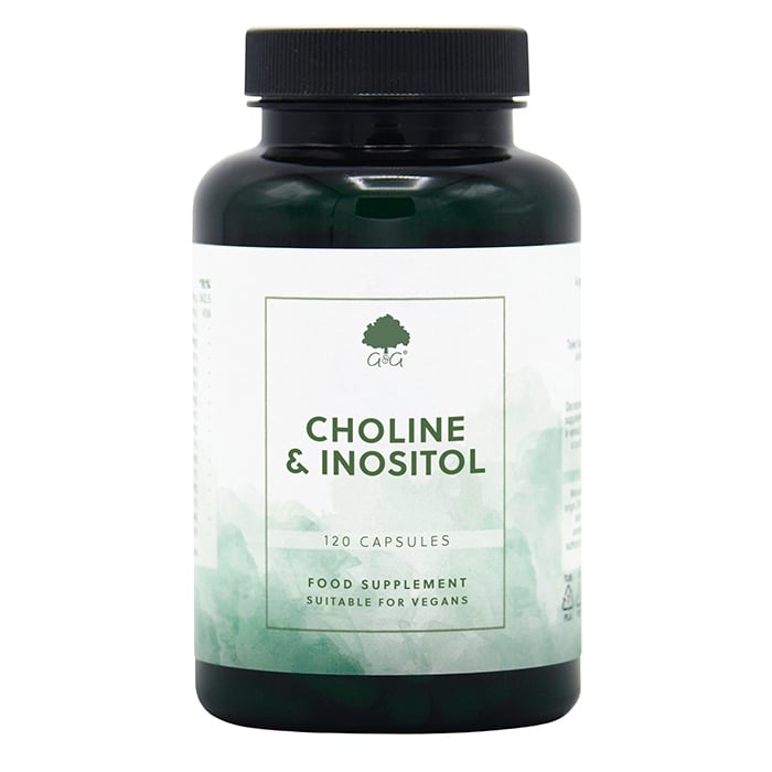 G&G Vitamins Choline 250 mg & Inositol 250 mg, 120 kapslar
