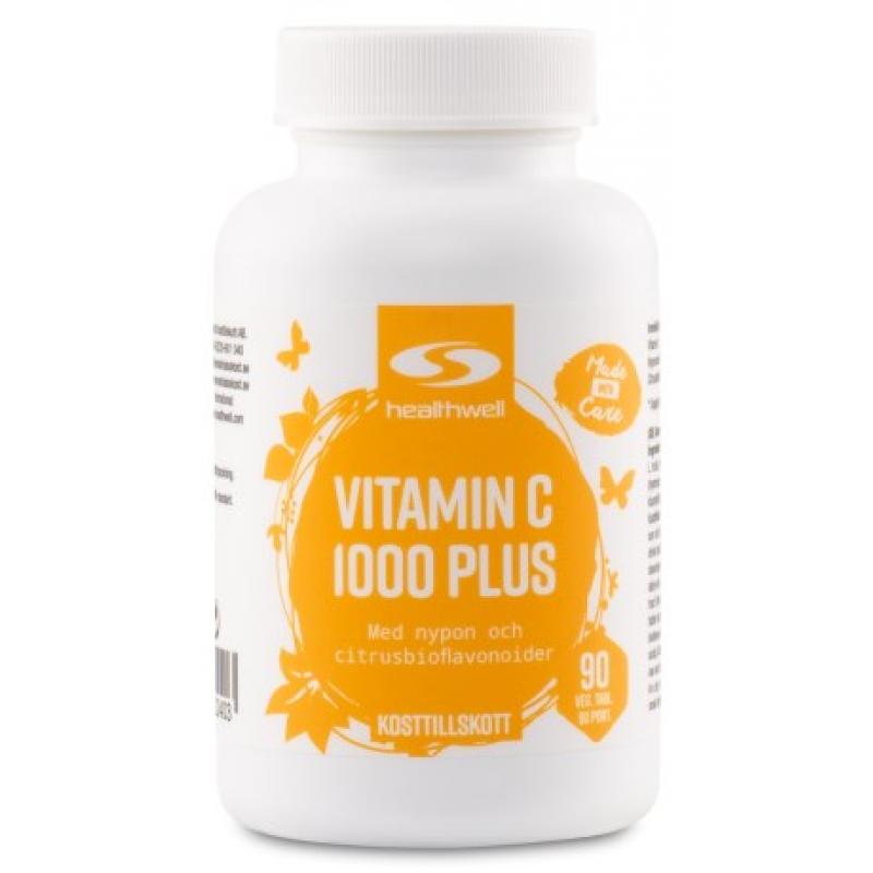 Healthwell Vitamin C 1000 Plus, 90 tabletter