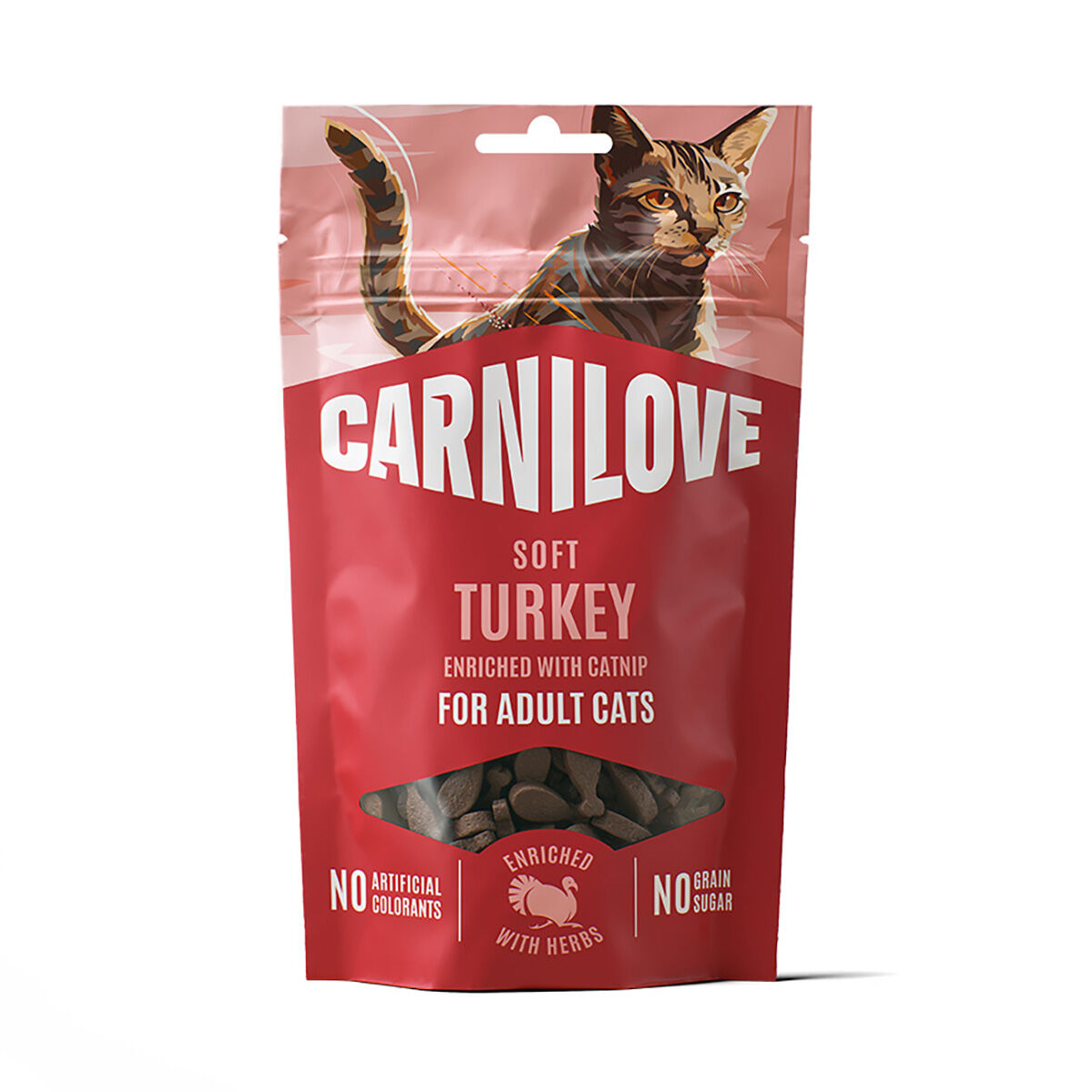 Carnilove Soft Snack Kalkon & Kattmynta 50 g