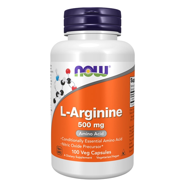 NOW Arginine 500 mg 100 kapslar