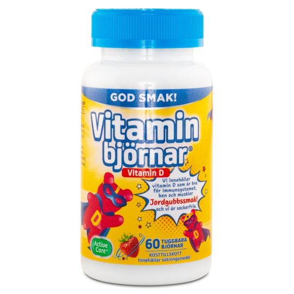 Active Care Vitaminbjörnar D-vitamin 60 st