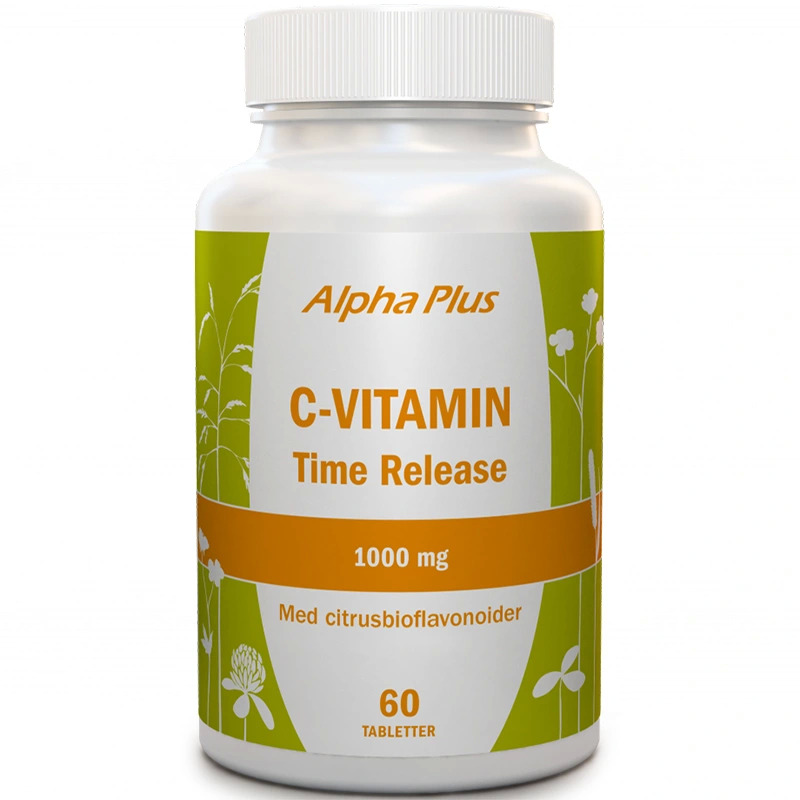 Alpha Plus C-vitamin Time Release 1000 mg, 60 tabletter