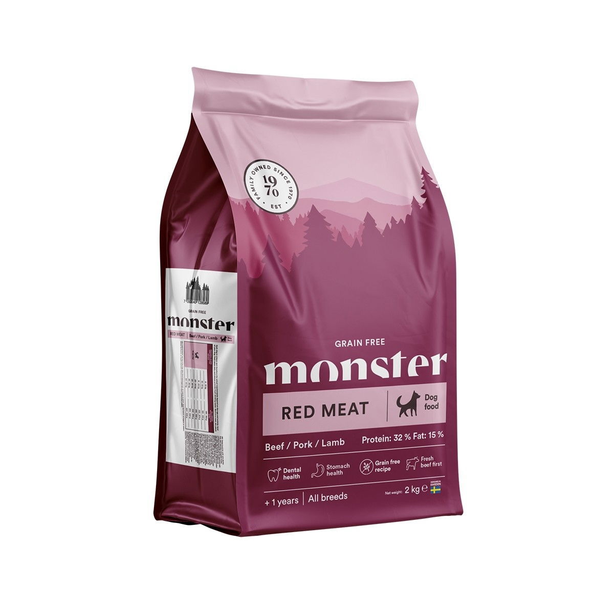 Monster Dog Grain Free Adult Red Meat 2 kg
