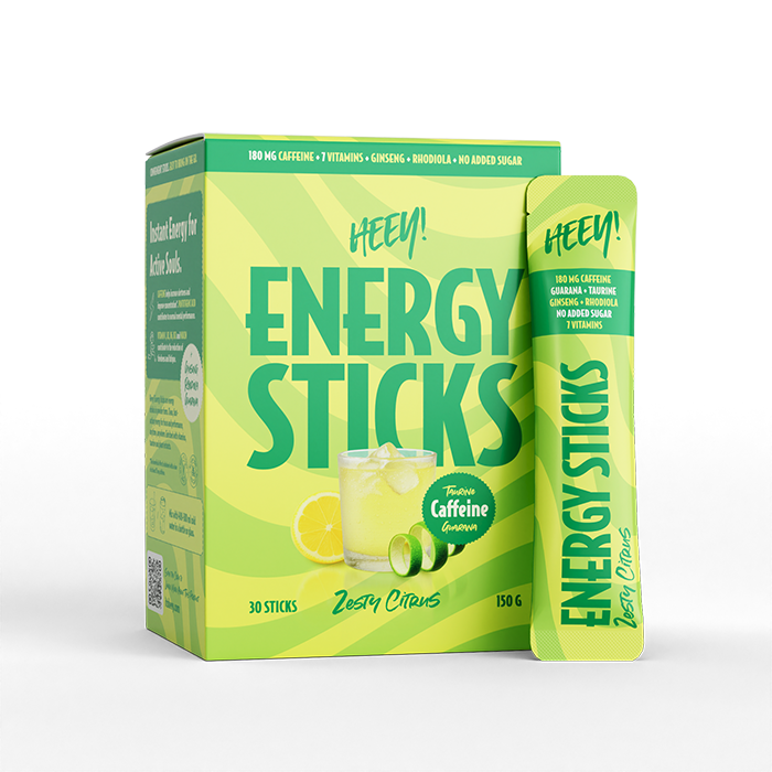 Heey! Energy Sticks Koffein + Guarana Zesty Citrus, 30 st