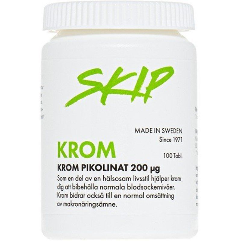 Skip Krom 200 µg 100 tabletter