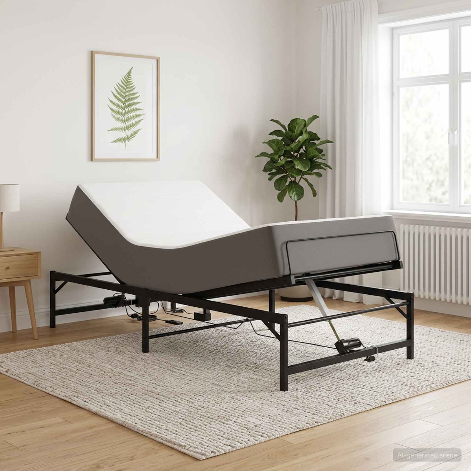 vidaXL Elektrisk Justerbar Säng Ram 90 x 200 cm