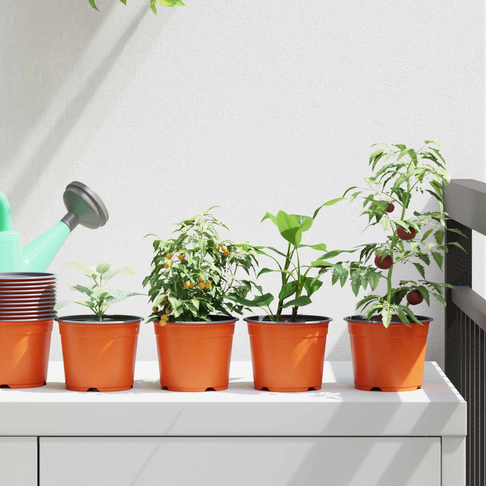vidaXL blomkruka terrakotta 10 cm (50-pack)