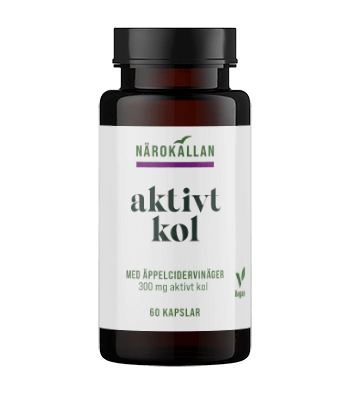 Närokällan Aktivt kol + Äppelcidervinäger, 60 kapslar