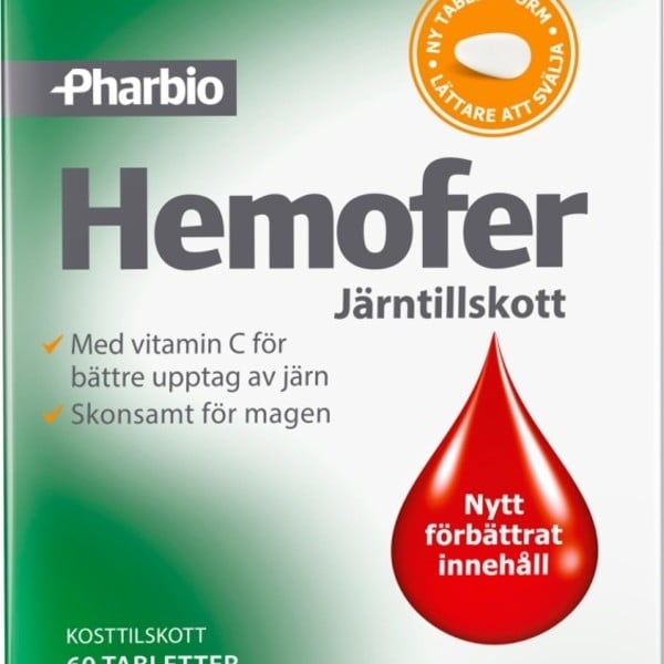 Pharbio Hemofer Järn 60 tabletter