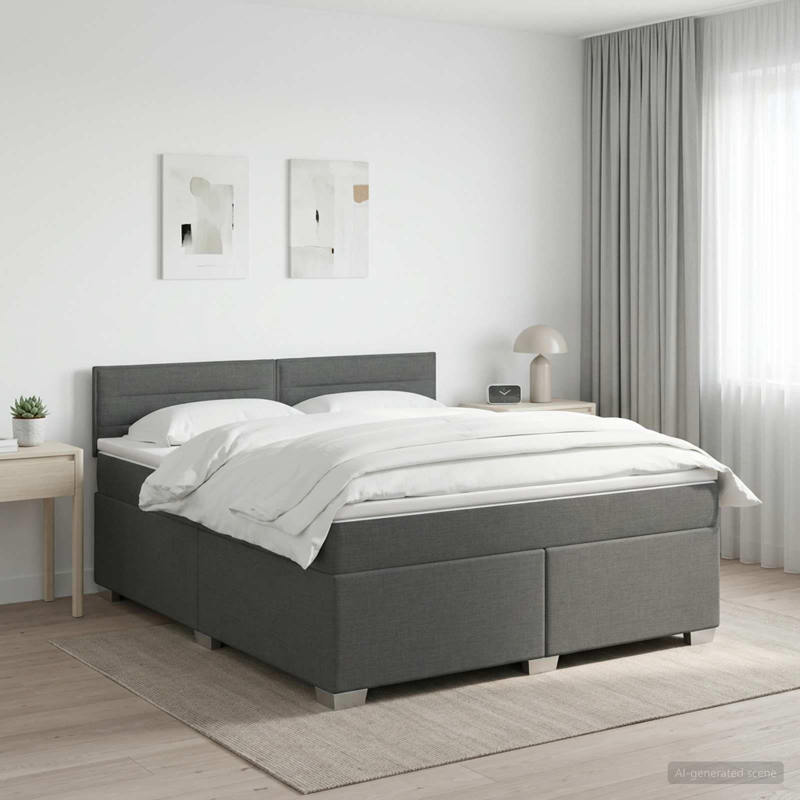 vidaXL Kontinentalsäng med madrass 160x200