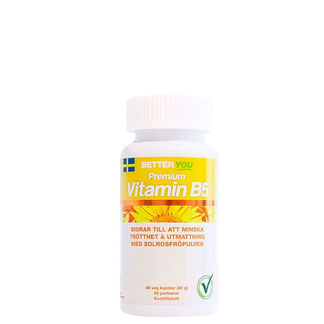 Better You Premium Vitamin B5, 60 kapslar