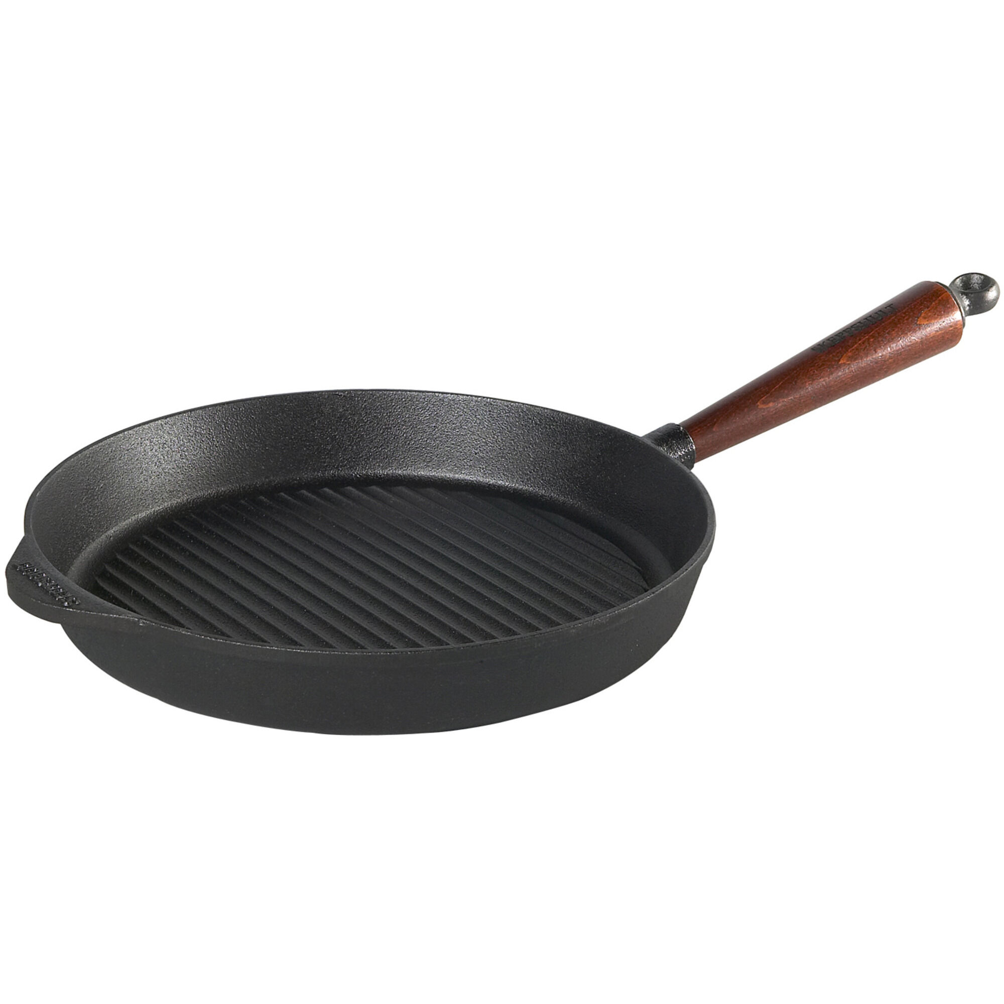 Skeppshult grillpanna gjutjärn 28 cm (trähandtag)